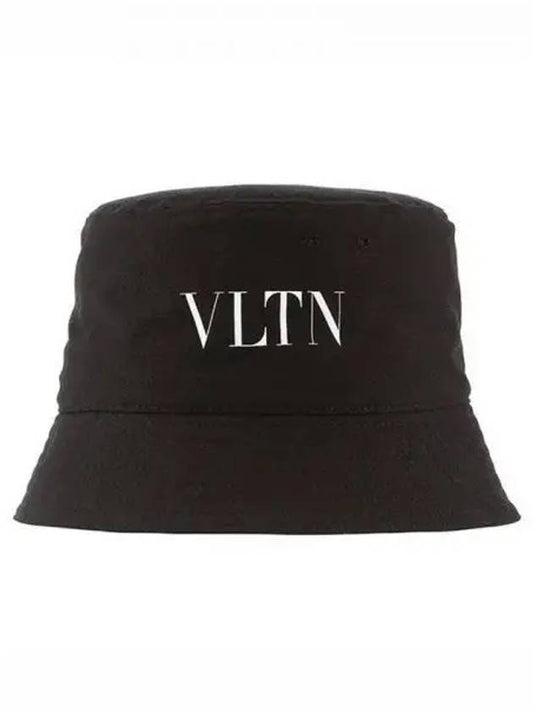 VLTN Print Bucket Hat Black - VALENTINO - BALAAN 2