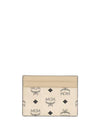 Aren Visetos Card Wallet Beige - MCM - BALAAN 1