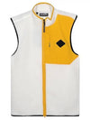 Zeke Pile Mid Layer Golf Vest Cloud White - J.LINDEBERG - BALAAN 1