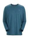 Men's Cormac Crew Neck Long Sleeve T-Shirt Blue - ARC'TERYX - BALAAN 2