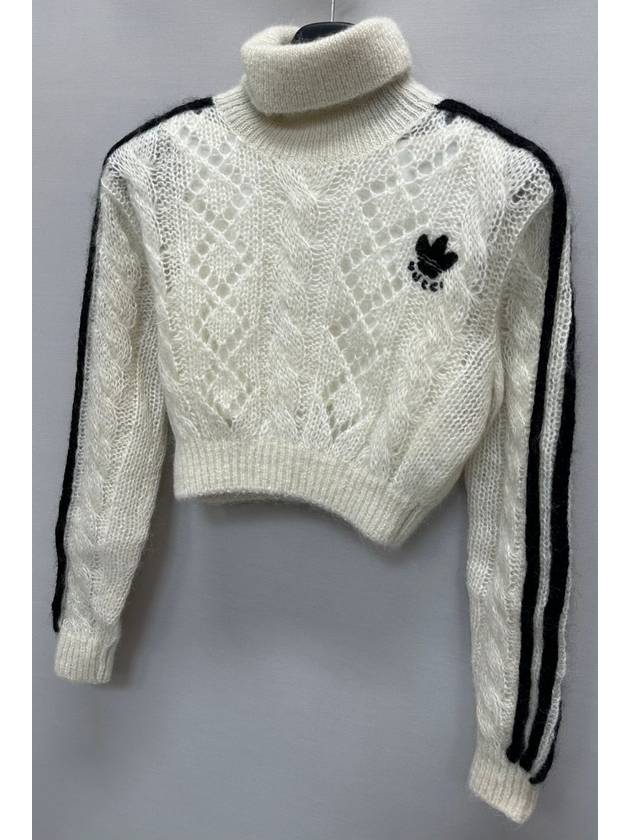 x Adidas mohair knit sweater 66 - GUCCI - BALAAN 3