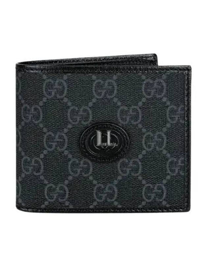 Interlocking GG Mini Half Wallet Black - GUCCI - BALAAN 2