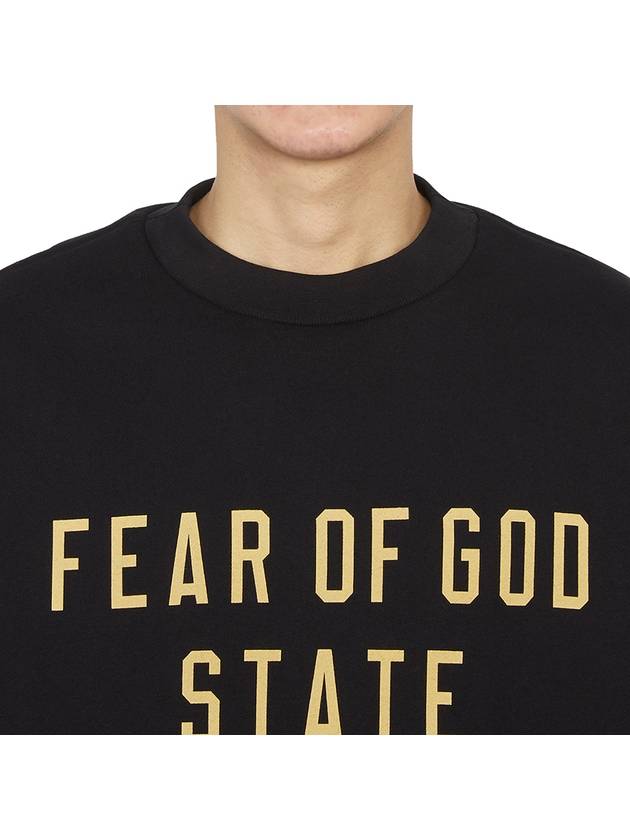 Logo Print Sweatshirt Black - FEAR OF GOD - BALAAN 6