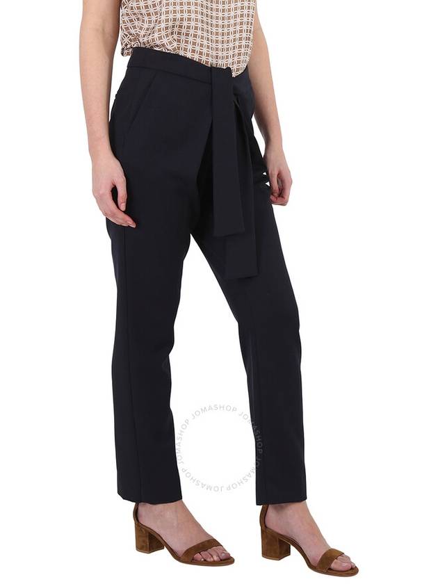 Victoria Beckham Ladies Pants Navy Front Tie Pant, Brand Size 8 (US Size 4) - VICTORIA BECKHAM - BALAAN 3