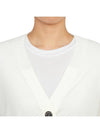 Cotton Shrunken Cardigan White - TORY BURCH - BALAAN 6