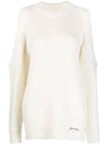 Jersey Logo Knit Top Ivory - GANNI - BALAAN 2