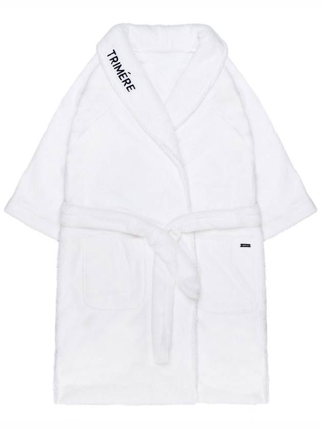 Women's Classic Heavy Terry Robe White - TRIMERE - BALAAN 3