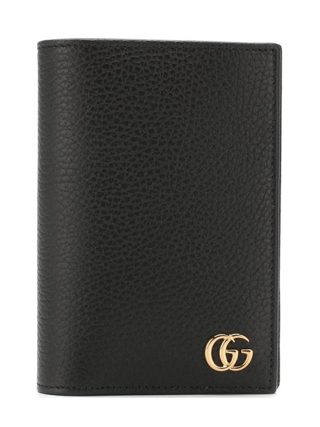 GG Marmont Black Women's Passport Wallet Black - GUCCI - BALAAN.