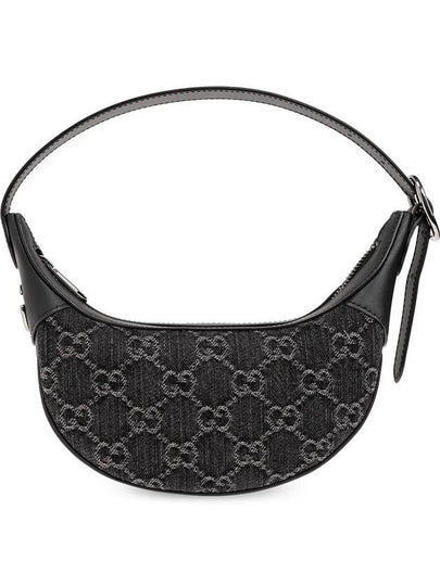 Ophidia GG Mini Bag Grey Black Denim - GUCCI - BALAAN 2