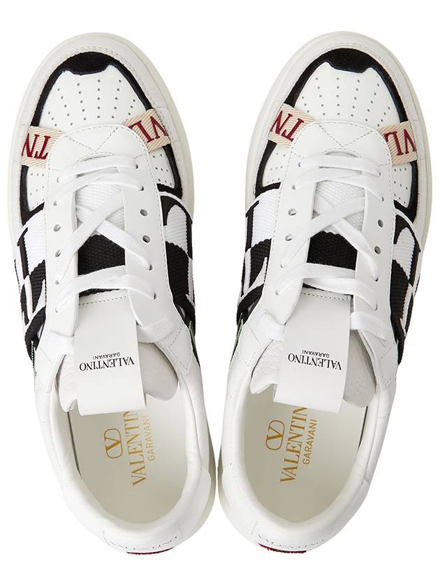 VL7N Banded Calfskin Low Top Sneakers White - VALENTINO - BALAAN 3