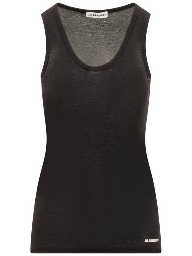 Sleeveless T-Shirt J40NL0105J45031001 Black - JIL SANDER - BALAAN 2