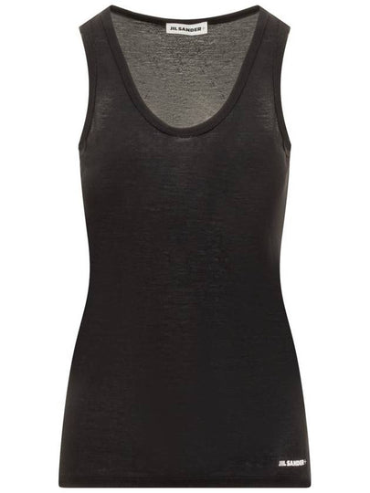 Sleeveless T-Shirt J40NL0105J45031001 Black - JIL SANDER - BALAAN 2