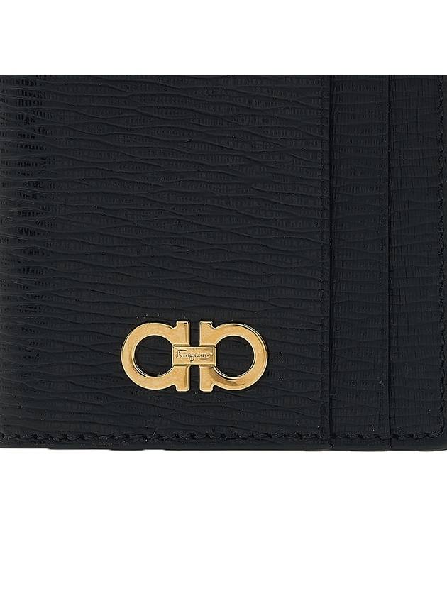 Men's Revival Ganzio Card Wallet 66 0371 NERO PEBBLE 0741376 - SALVATORE FERRAGAMO - BALAAN 6