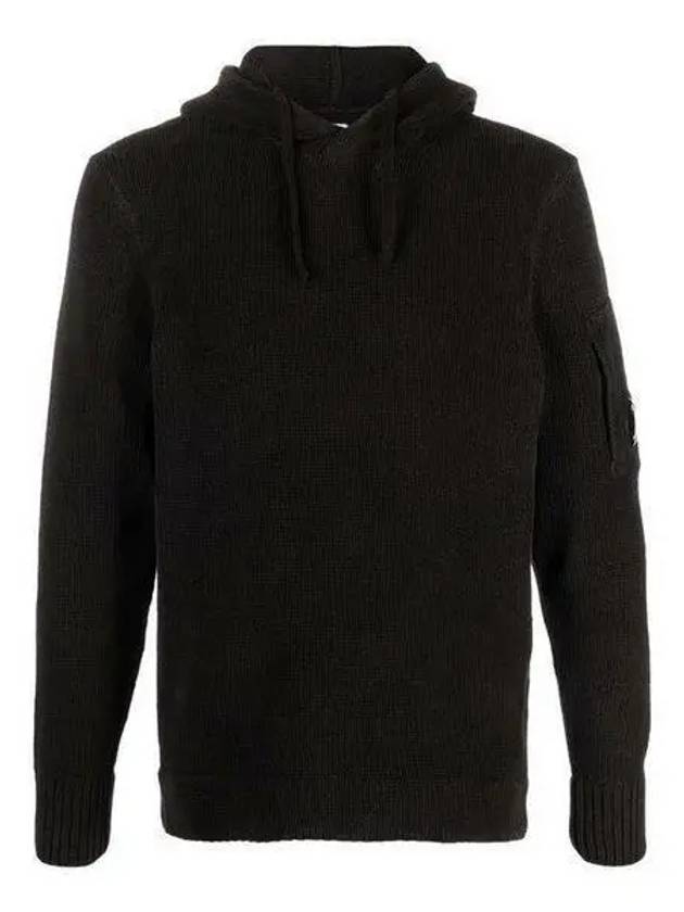 Lens Wappen Cotton Hoodie Black - CP COMPANY - BALAAN 2