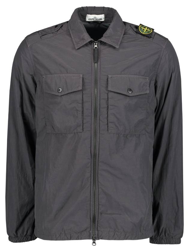 Stone Island Zip Front Overshirt Jumper Jacket 731511303 - STONE ISLAND - BALAAN 4