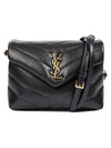 Loulou Toy Matelasse Shoulder Bag Black - SAINT LAURENT - BALAAN 2