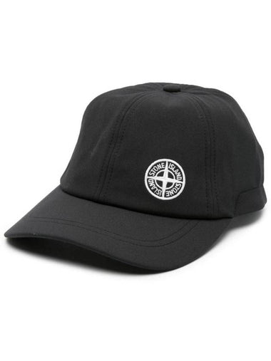 Embroidered Logo Base Ball Cap Black - STONE ISLAND - BALAAN 1