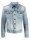 Men's Denim Jacket Light Blue - SAINT LAURENT - BALAAN 2