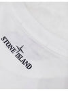 Big logo printing white kids short sleeve 741621052 V0001 - STONE ISLAND - BALAAN 4