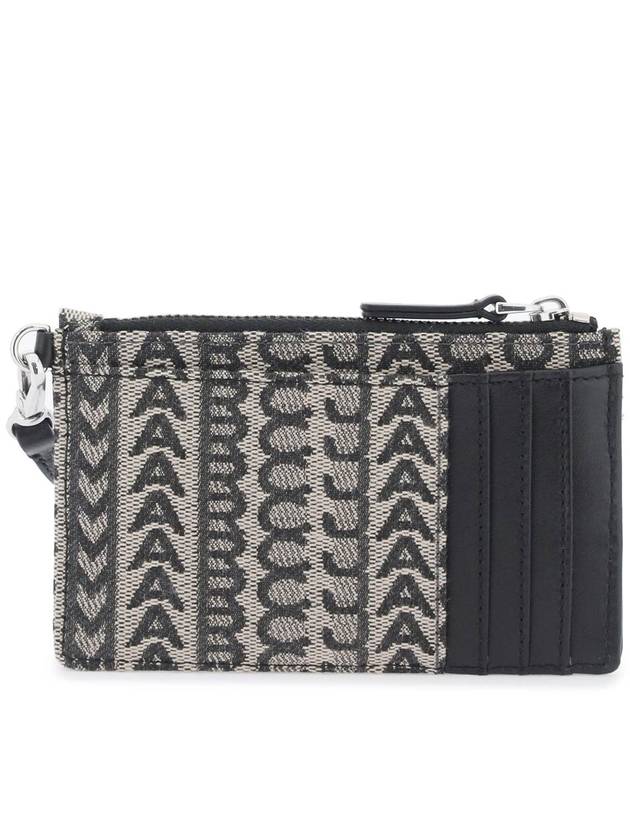 The Monogram Top Zip Wristlet Half Wallet Beige - MARC JACOBS - BALAAN 4