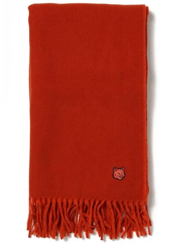 Bold Fox Head Patch Muffler Red - MAISON KITSUNE - BALAAN 4