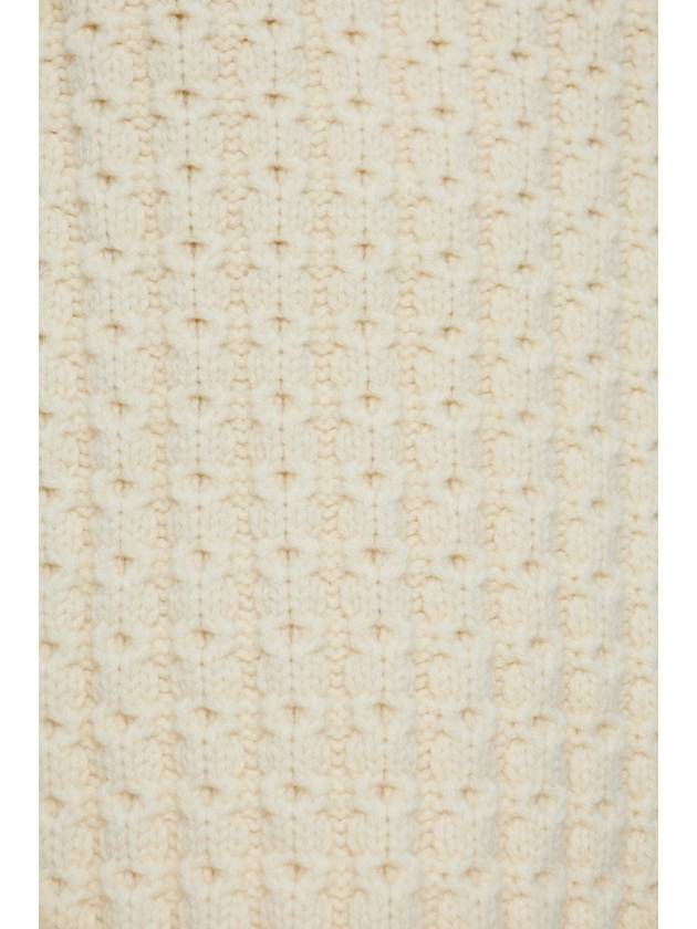 Alaïa Wool Poncho With Turtleneck, Women's, Cream - ALAIA - BALAAN 5