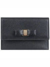 Vara Bow Card Walletr Black - SALVATORE FERRAGAMO - BALAAN 2