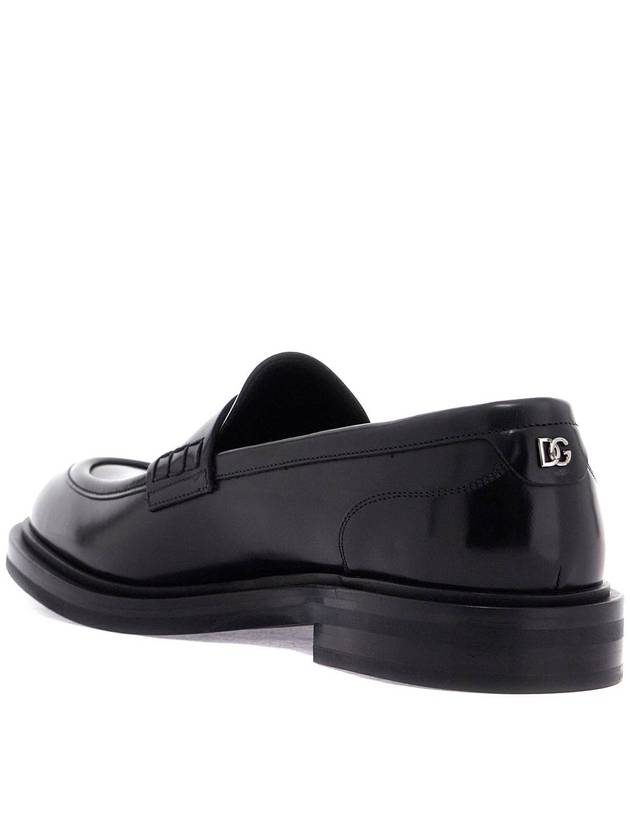 brushed leather loafers - DOLCE&GABBANA - BALAAN 3