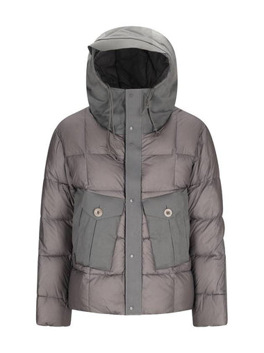 DOWN JACKET WITH HOOD - TEN C - BALAAN 1