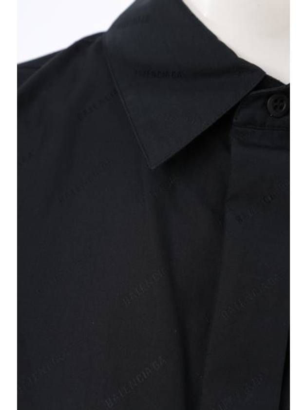 Women's Poplin Allover Shirt Black - BALENCIAGA - BALAAN 5