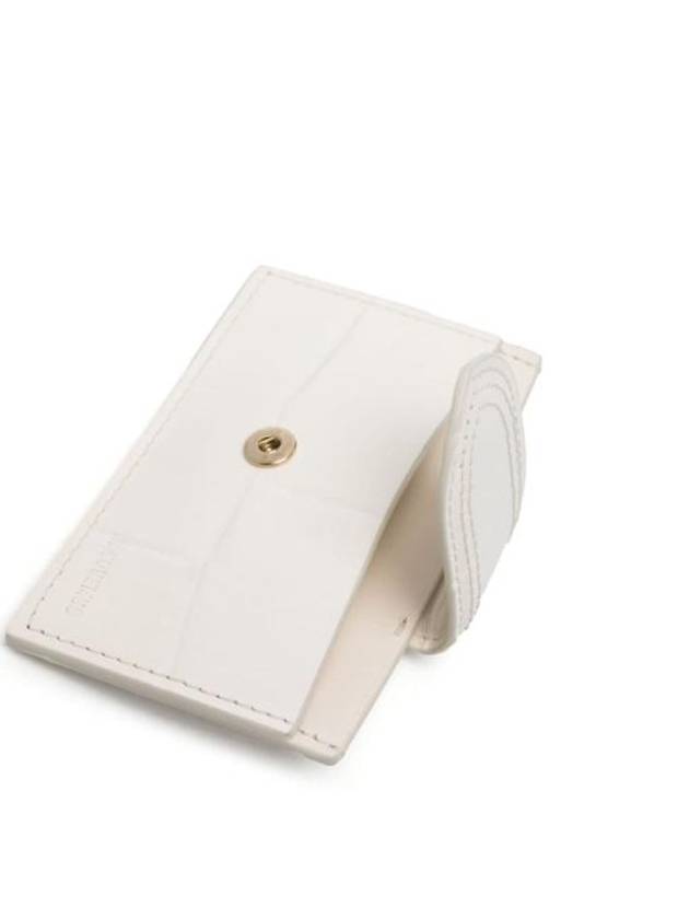 Le Porte Carte Bambino Leather Card Wallet Ivory - JACQUEMUS - BALAAN 4