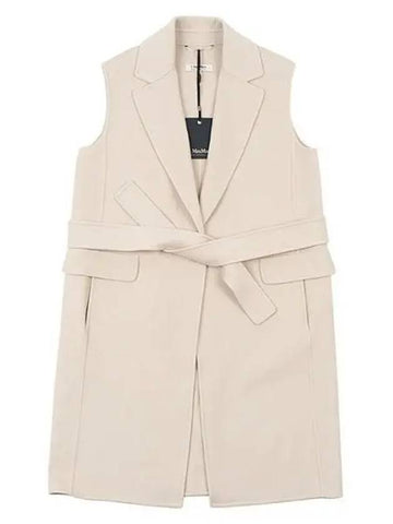 Pocket Wool Women s Long Vest BEAU 9271011 030 1020383 - MAX MARA - BALAAN 1