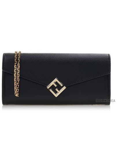 FF Diamond Continental Chain Long Wallet Black - FENDI - BALAAN 2