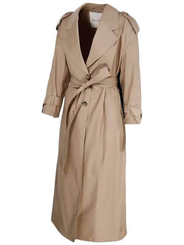 The Cube Belt Trench Coat Beige - MAX MARA - BALAAN 4