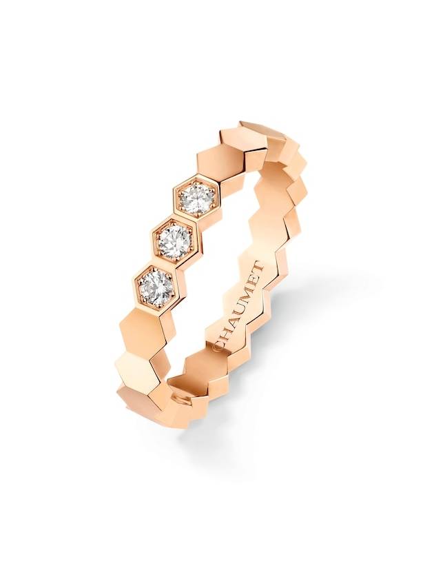 Bee My Love Ring Rose Gold Diamond 3 5mm 083361 - CHAUMET - BALAAN 1