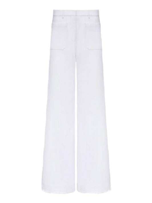 Dioriviera Flared Wide Jeans White - DIOR - BALAAN 1