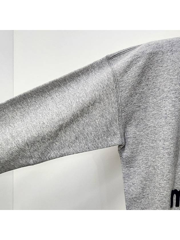 Mobyli Logo Sweatshirt Grey - ISABEL MARANT ETOILE - BALAAN 8