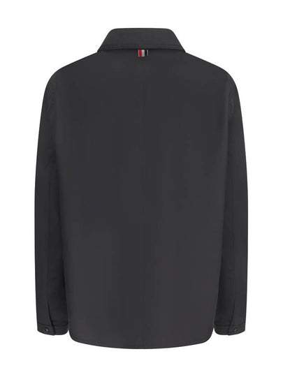 WOOL TWILL UTILITY JACKET - THOM BROWNE - BALAAN 2