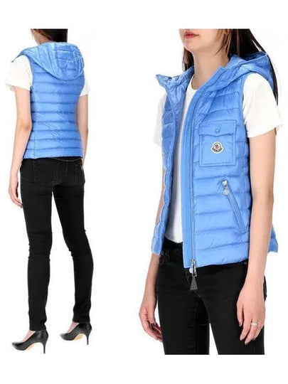 Glygos Down Vest Sky Blue - MONCLER - BALAAN 2