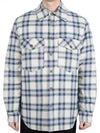 Checked Cotton Long Sleeve Shirt Green Lilac - ISABEL MARANT - BALAAN 2