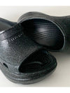 Crocs Fully Purforated Iridescent Rubber Slippers Black - BALENCIAGA - BALAAN 5