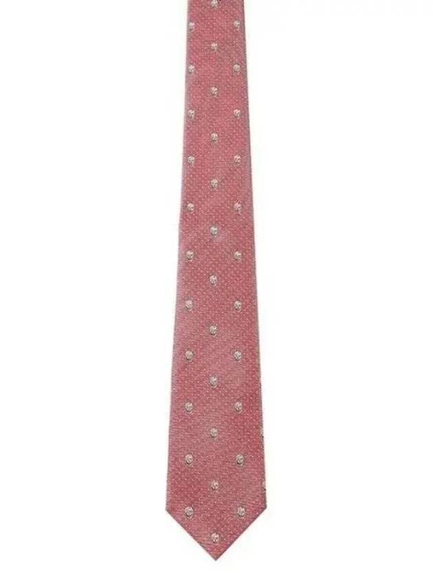 Men's Tie Red 165724 4Q053 5878 - ALEXANDER MCQUEEN - BALAAN.