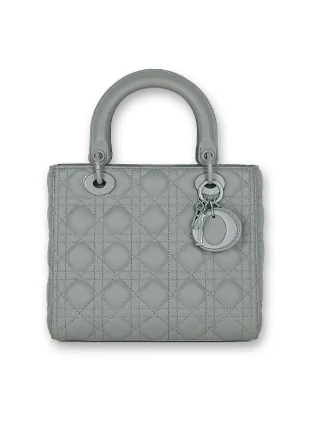 Lady Bag Medium Ultramatte Stone Gray M0565ILOI M41G - DIOR - BALAAN 1