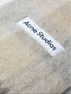 Check Mohair Muffler White Beige - ACNE STUDIOS - BALAAN 4