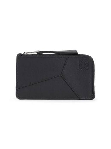 Puzzle Long Classic Calfskin Coin Card Wallet Black - LOEWE - BALAAN 1