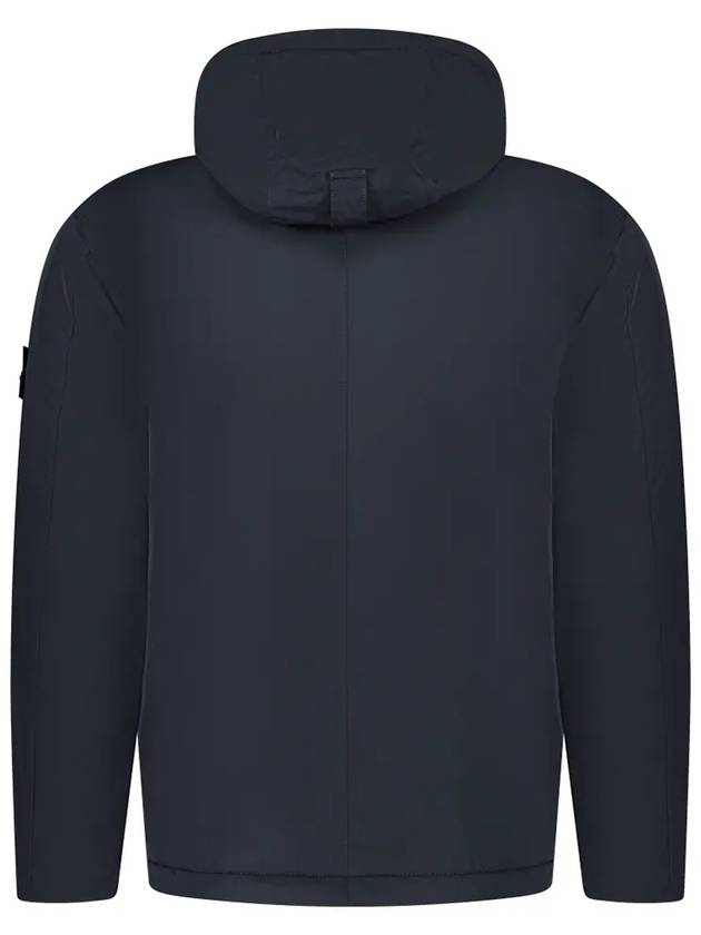 Techno Fabric Hooded Jacket Navy - STONE ISLAND - BALAAN 4