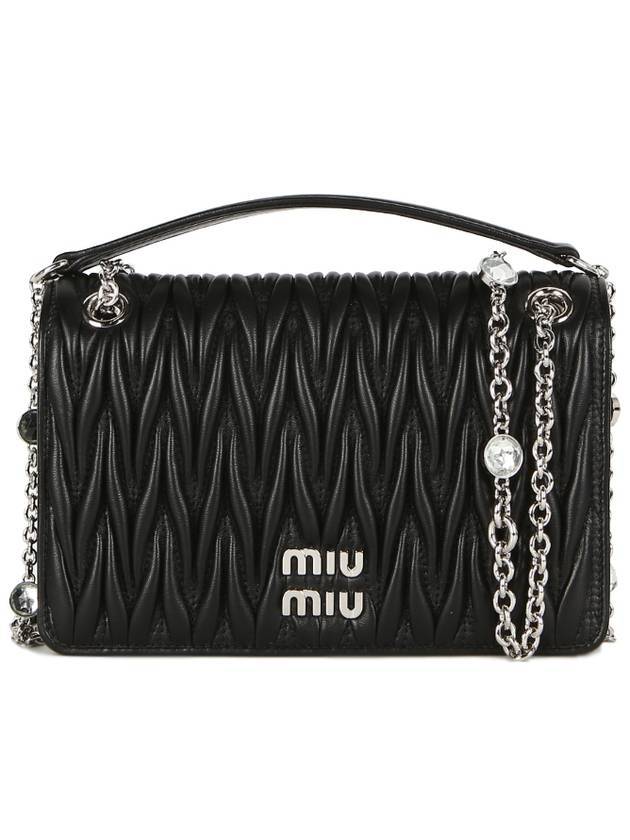 Materasse Nappa Leather Mini Bag Black - MIU MIU - BALAAN 1