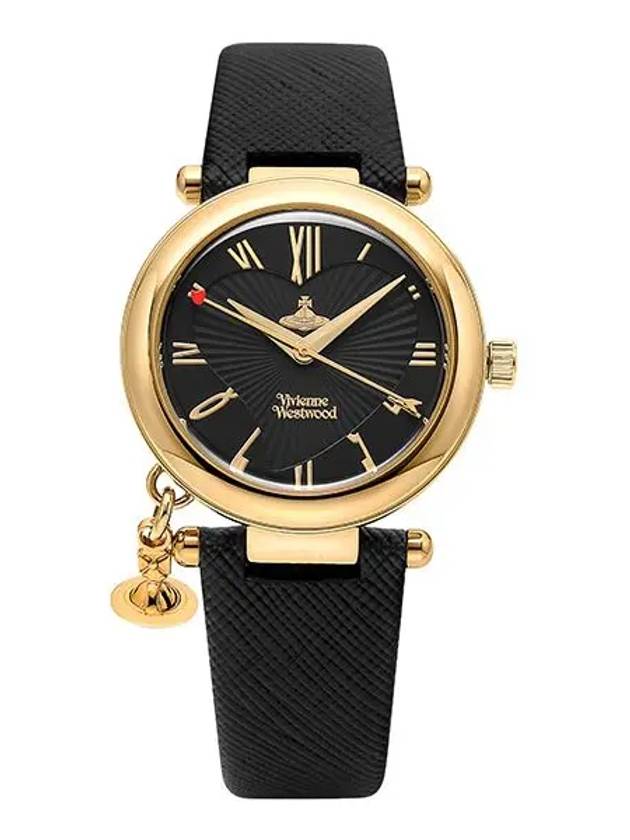 ORB Heart Leather Watch Black - VIVIENNE WESTWOOD - BALAAN 4