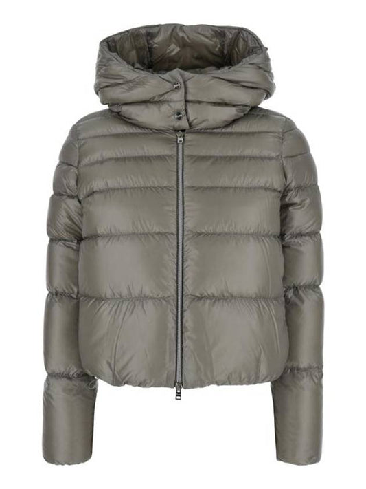 Resort Down Hooded Padding Grey - HERNO - BALAAN 1