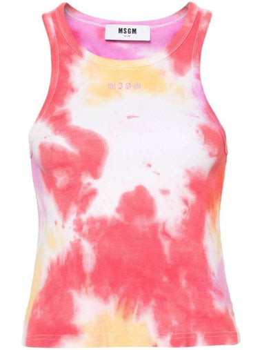 Tie Dye Ribbed Tank Top 3641MDT79247287 - MSGM - BALAAN 1